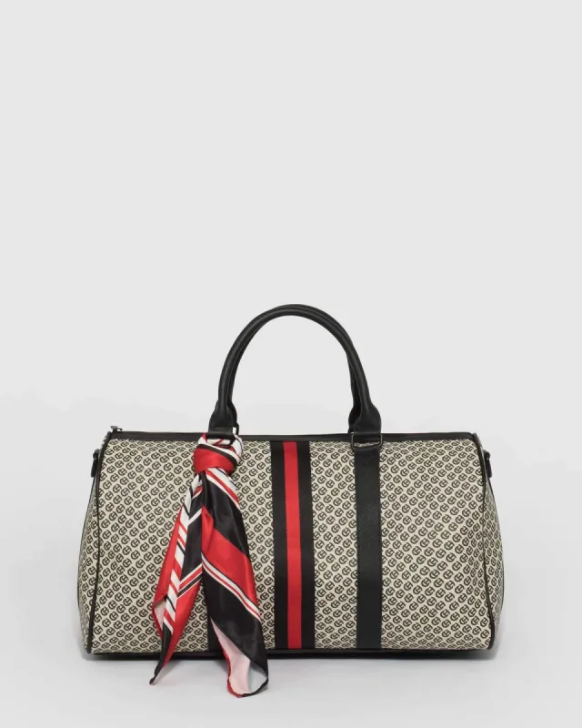 Monogram Mia Scarf Weekender sold by Collete Hayman