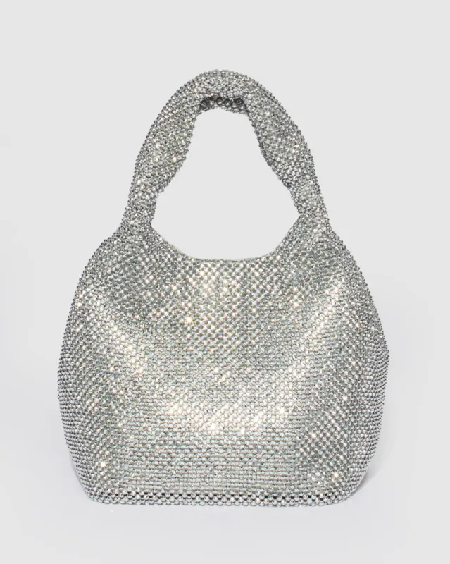Silver Chantal Crystal Tote Bag sold by Collete Hayman