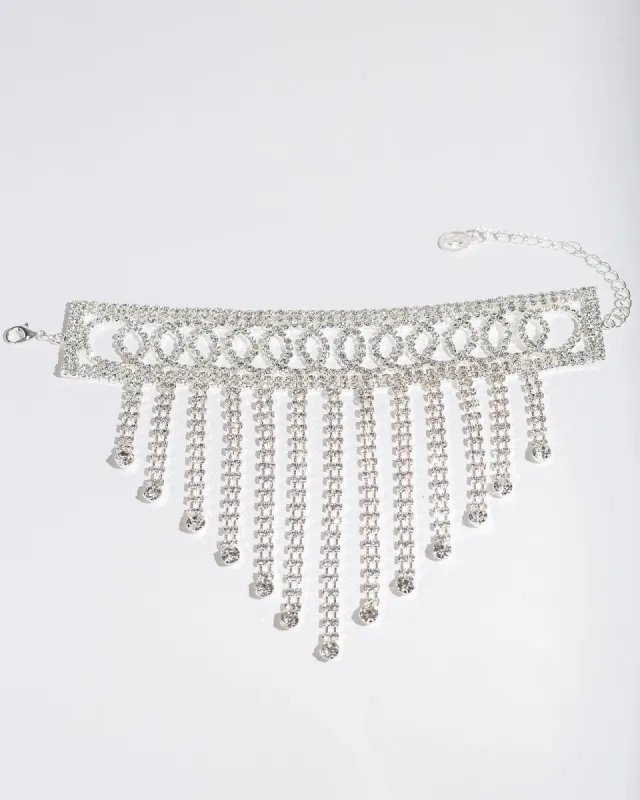 Silver Statement Tassel Bracelet sold by Collete Hayman