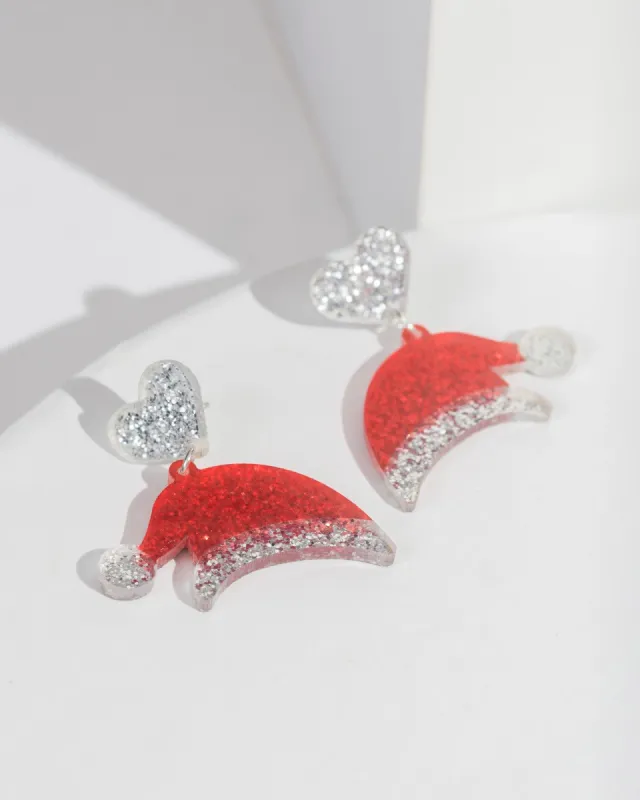 Red Santa Hat Drop Earrings sold by Collete Hayman