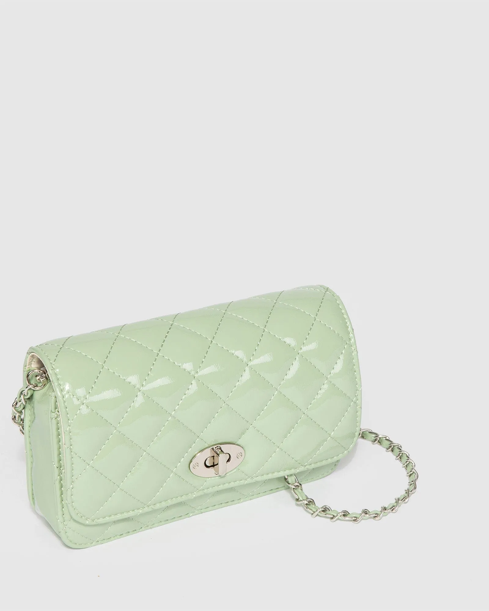 Green Eboni Quilted Crossbody Bag sold by Collete Hayman product image thumbnail 3