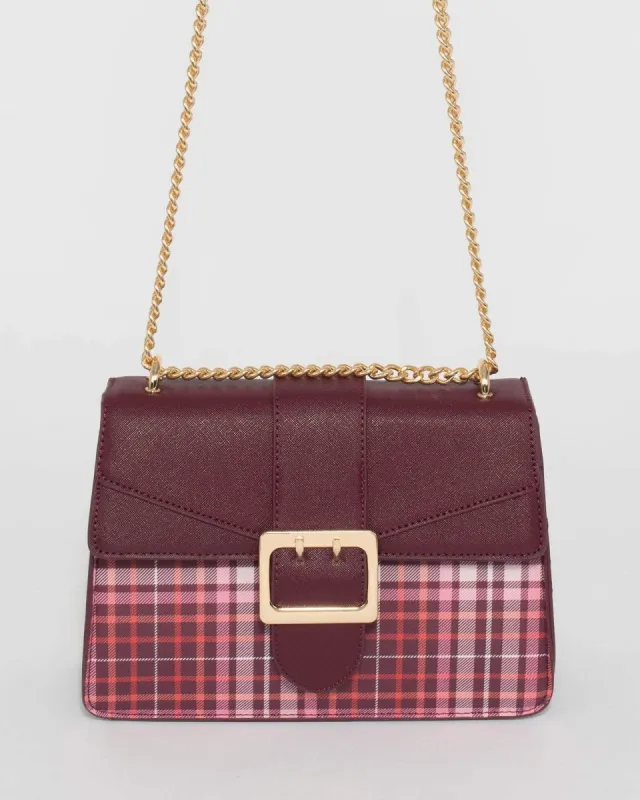 Berry Buckle Cross Body Bag sold by Collete Hayman