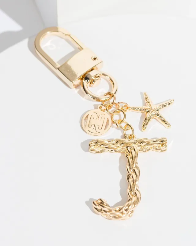 J - Gold Initial Bag Charm sold by Collete Hayman