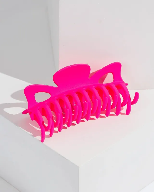 Pink Shaped Matte Claw Clip sold by Collete Hayman