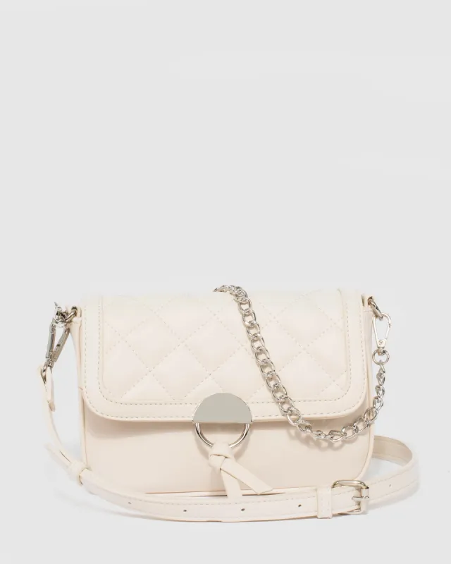 Ivory Call Zoe Quilted Crossbody Bag sold by Collete Hayman