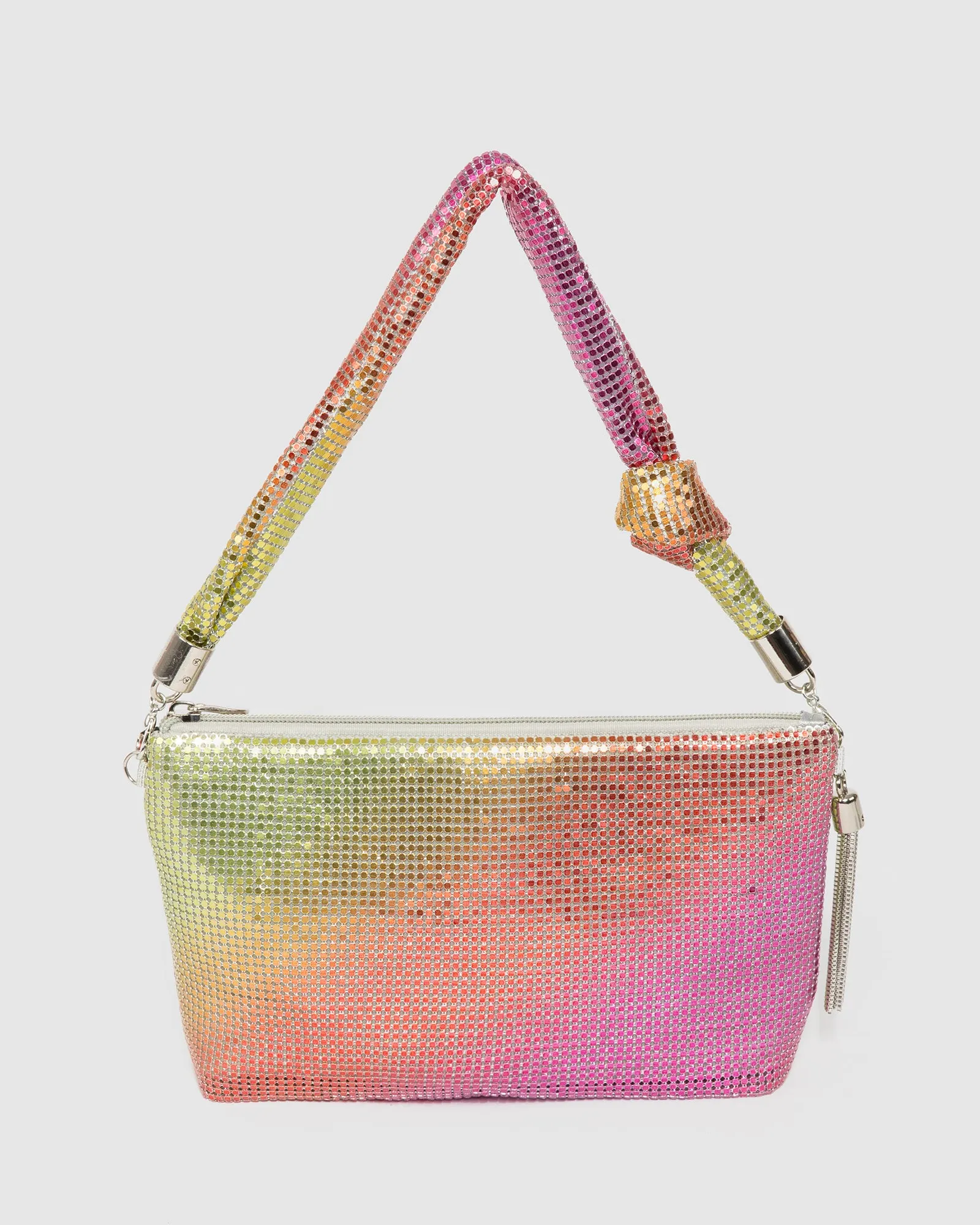 Multi Colour Amelia Chain Mail Shoulder Bag sold by Collete Hayman product image thumbnail 4