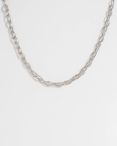 Silver 42cm Oval Link Chain Necklace sold by Collete Hayman