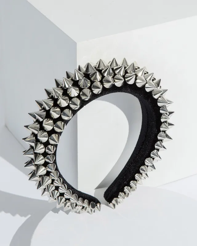 Silver Spike Headband sold by Collete Hayman