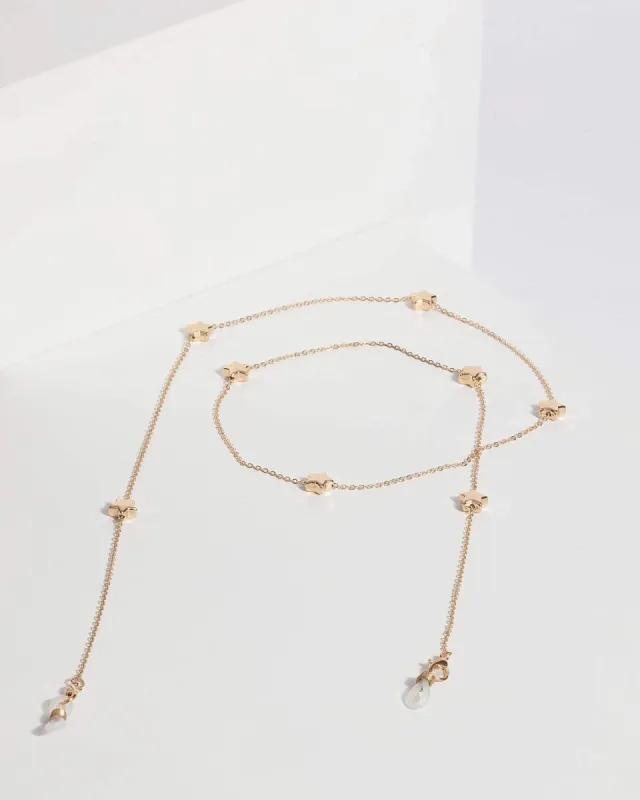 Gold Star Sunglasses Chain sold by Collete Hayman