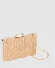 Natural Julia Hardcase Clutch Bag sold by Collete Hayman