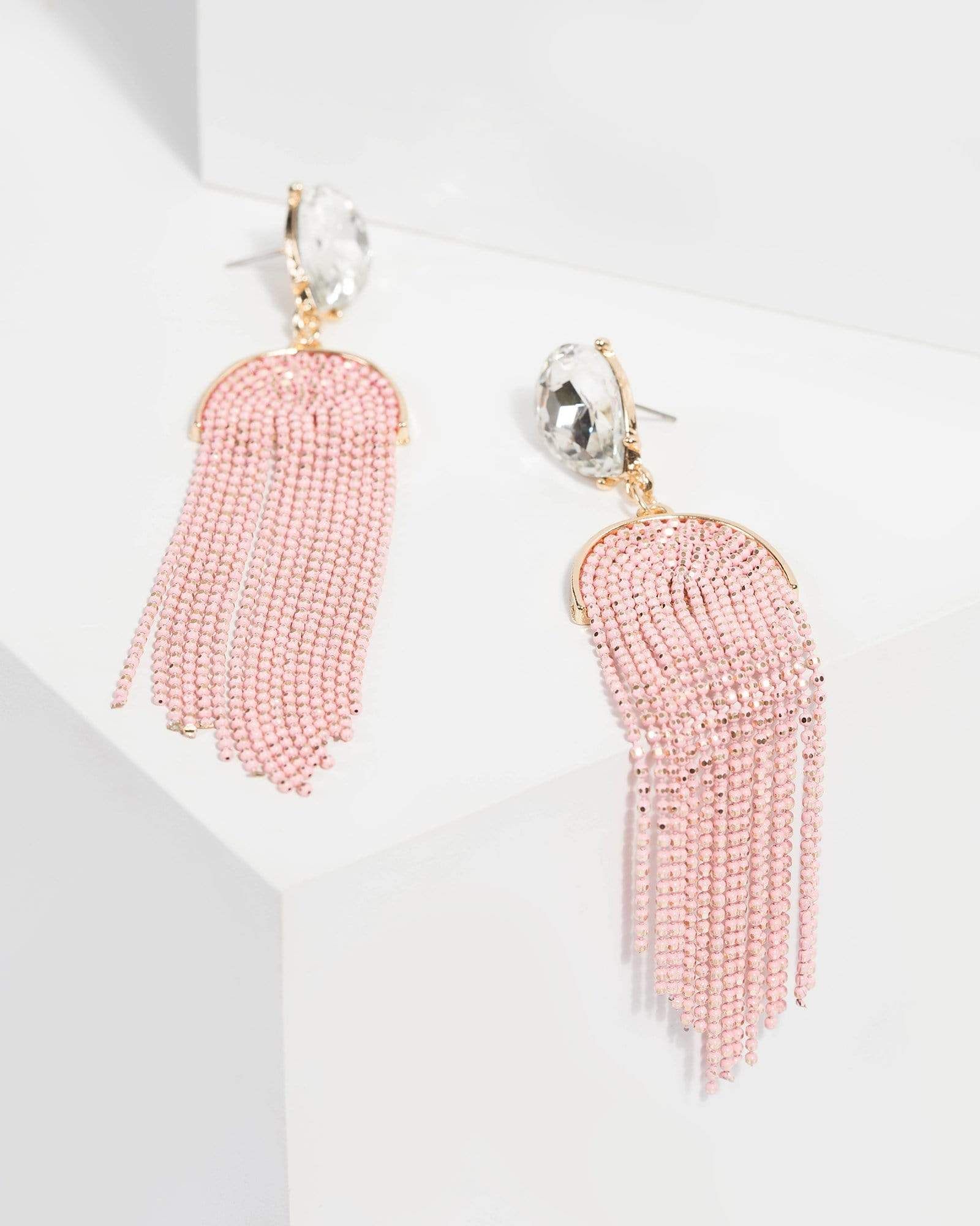 Crystal Tassel Drop Earrings sold by Collete Hayman