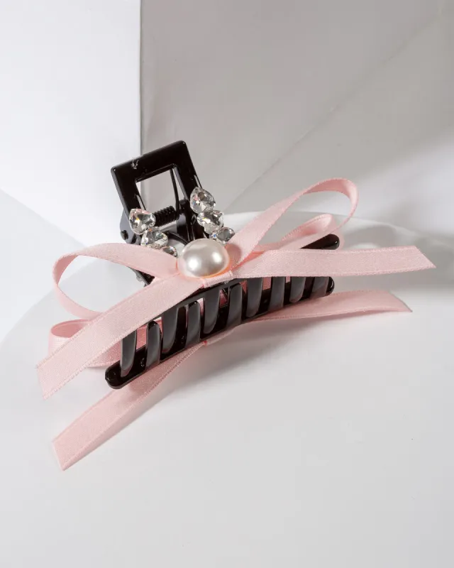 Multi Colour Bow And Pearl Claw Clip sold by Collete Hayman