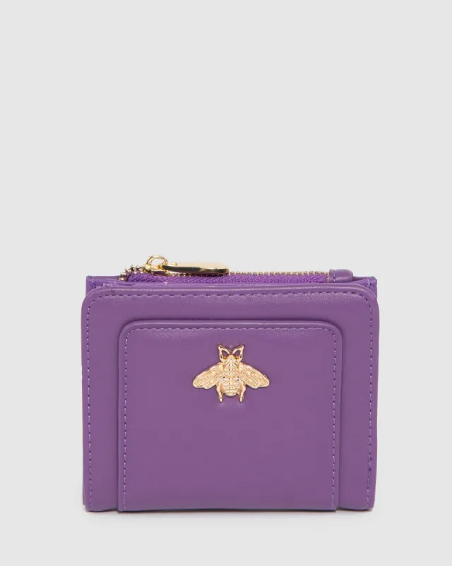 Purple Han Mini Bee Wallet sold by Collete Hayman