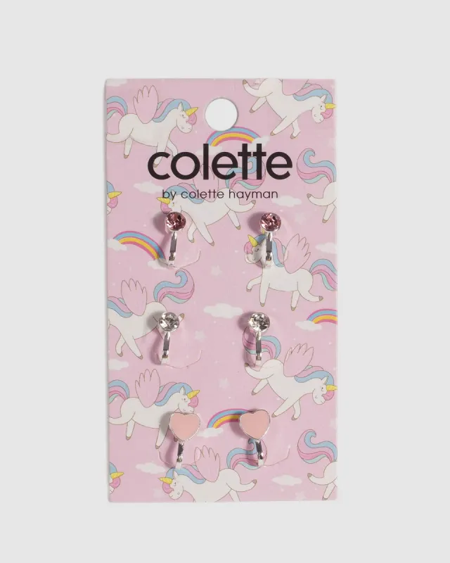 Pink Heart Clip On Earrings sold by Collete Hayman