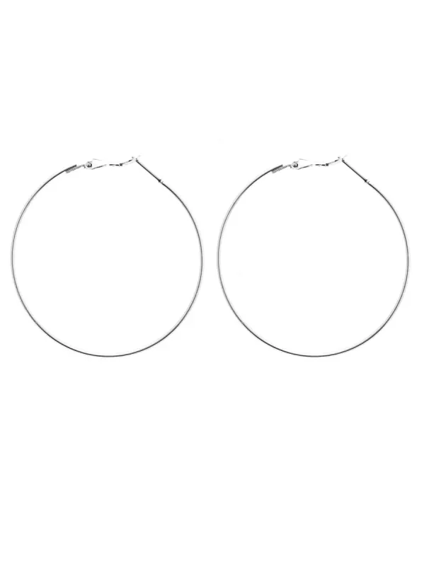 Fine Metal Hoop Earring 55mm sold by Collete Hayman