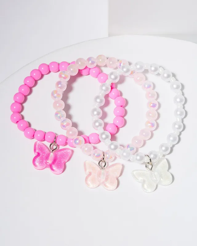 Multi Colour Butterfly Charm Bracelet sold by Collete Hayman