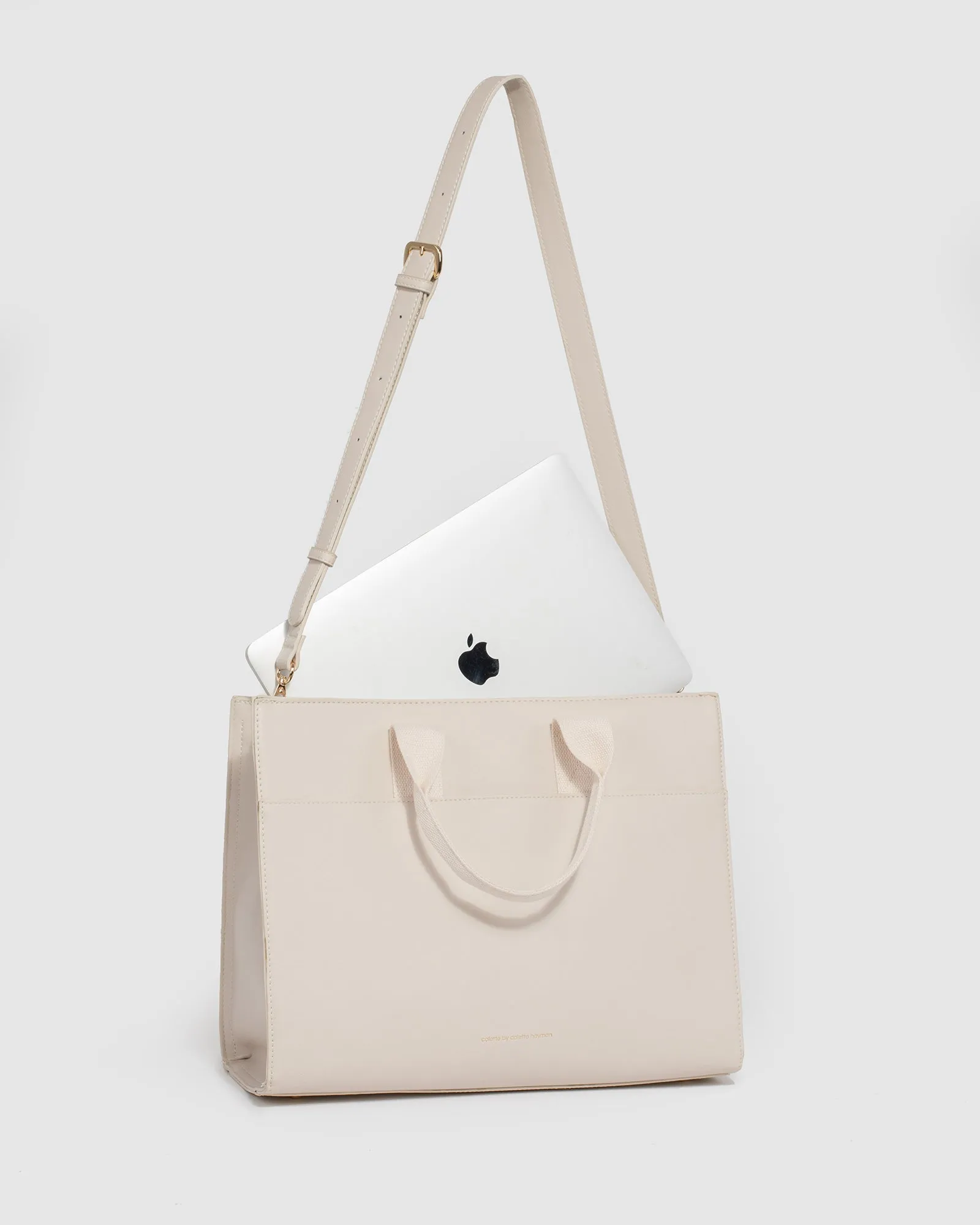 Ivory Bonnie Square Tech Tote Bag sold by Collete Hayman product image thumbnail 4