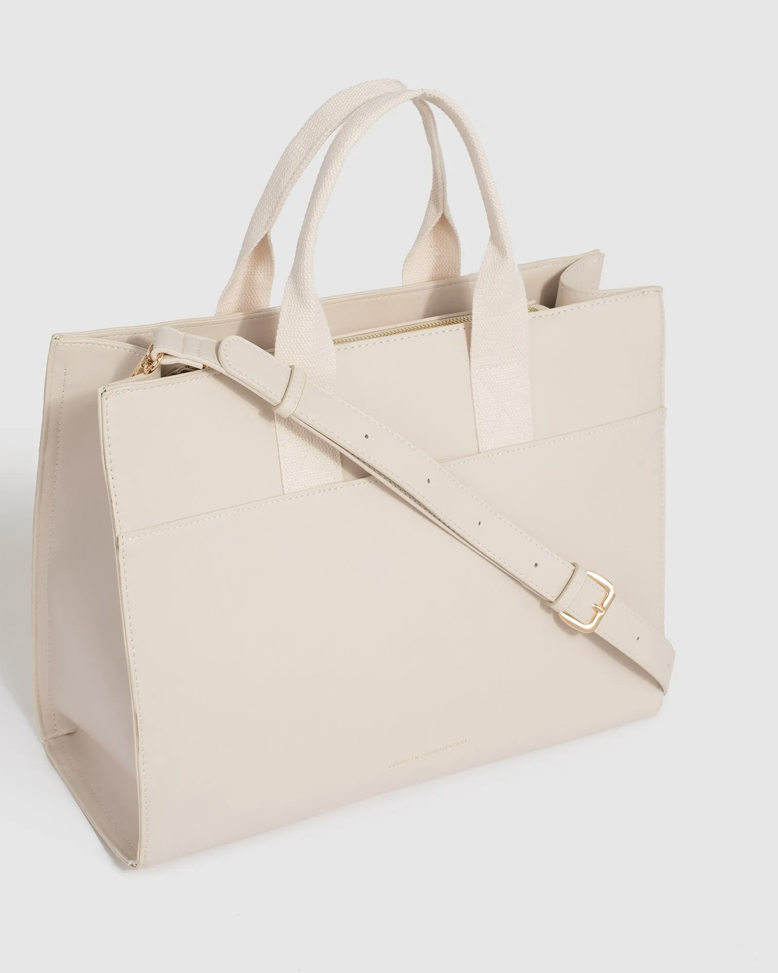 Ivory Bonnie Square Tech Tote Bag sold by Collete Hayman product image thumbnail 3