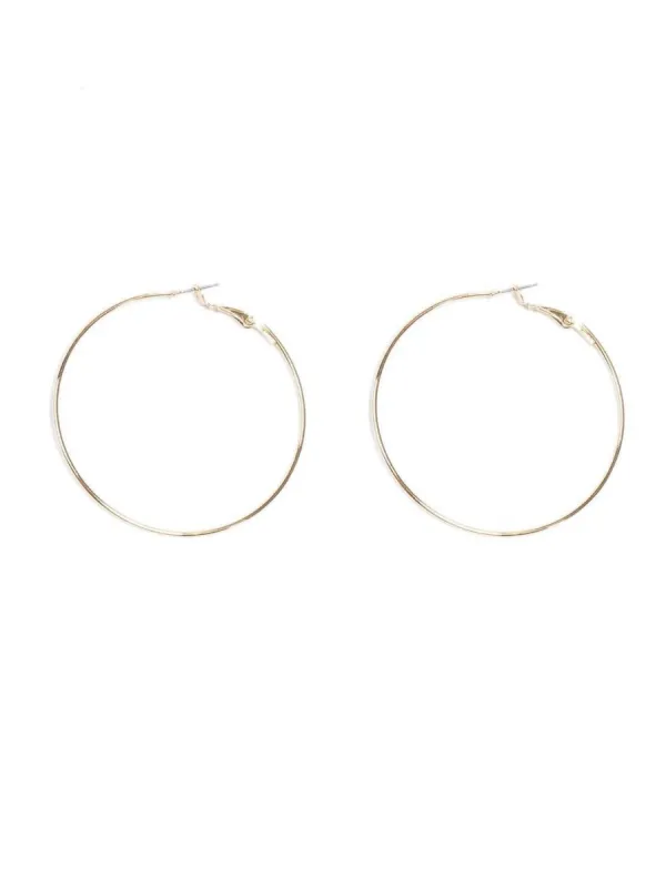 Fine Metal Hoop Earring 55mm sold by Collete Hayman
