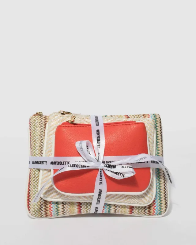 Multi Colour Weave Purse Gift Set sold by Collete Hayman