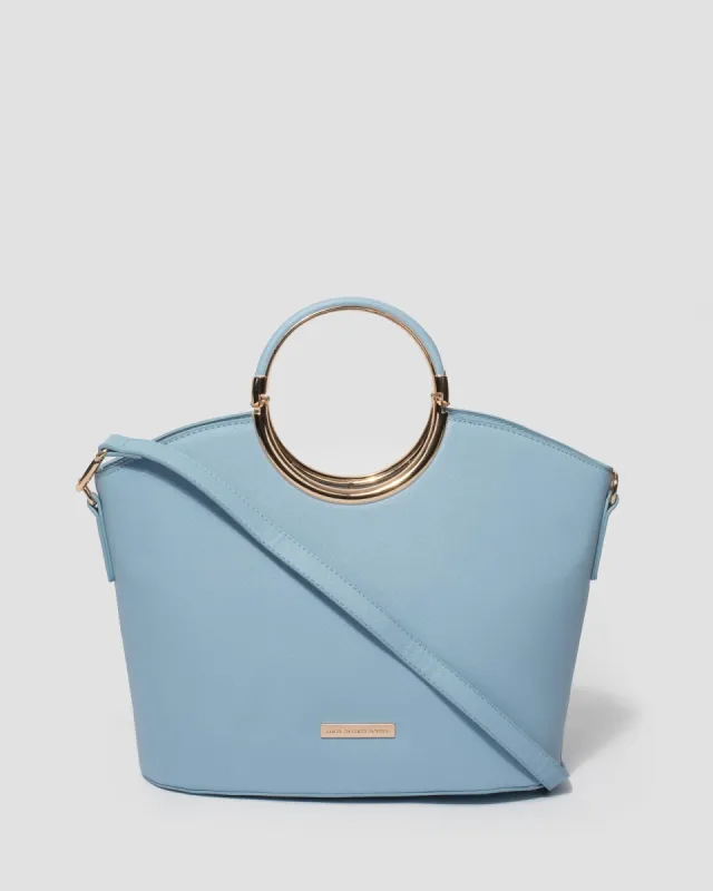 Blue Esme Ring Plain Tote Bag sold by Collete Hayman
