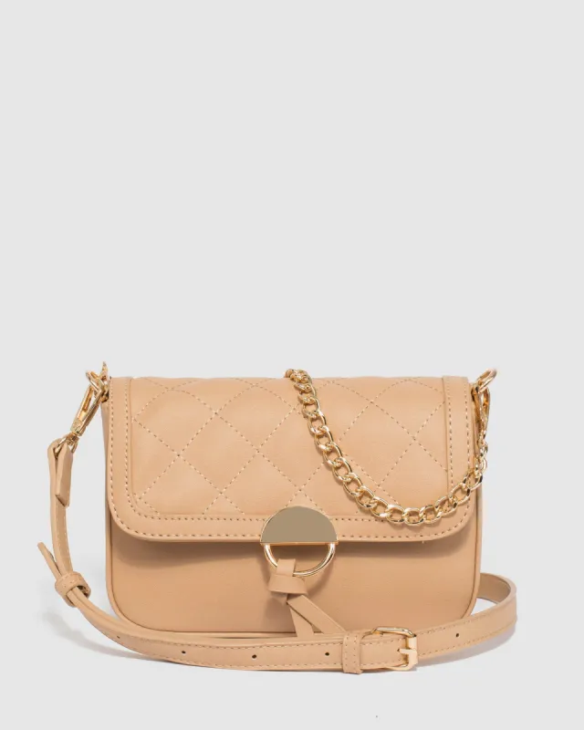 Natural Call Zoe Quilted Crossbody Bag sold by Collete Hayman