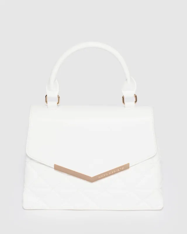 White Fiala Top Handle Bag sold by Collete Hayman