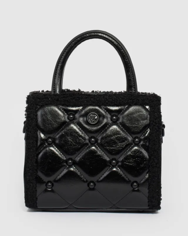 Black Sia Teddy Mini Bag sold by Collete Hayman