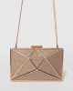 Rose Gold Geo Large Clutch Bag sold by Collete Hayman
