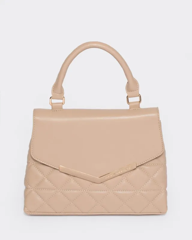 Nude Fiala Top Handle Bag sold by Collete Hayman
