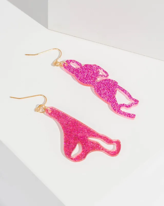 Pink Lingerie Set Earrings sold by Collete Hayman