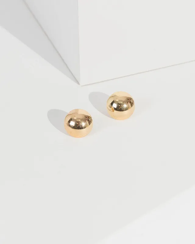 Gold Dome Stud Earrings sold by Collete Hayman