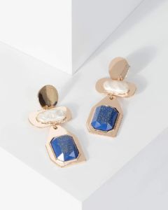 Gold Irregular Drop Earrings sold by Collete Hayman