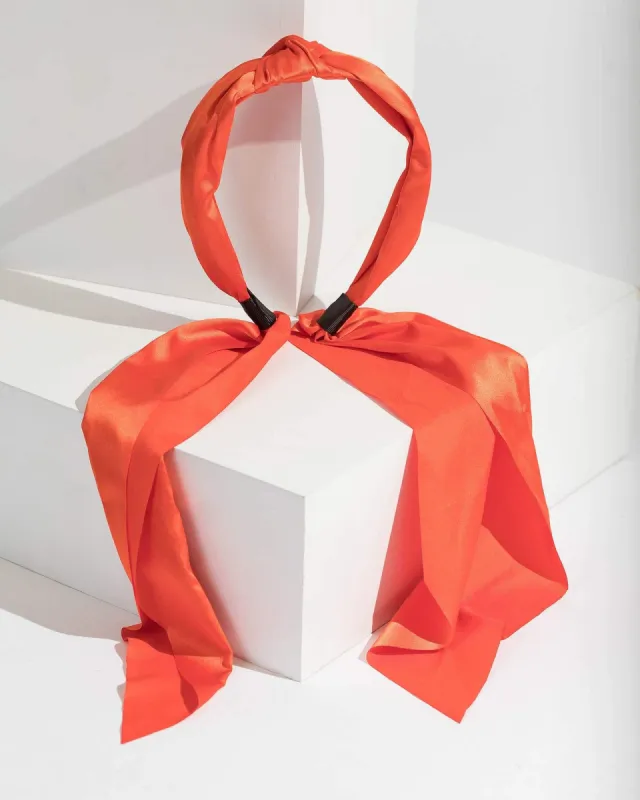 Orange Scarf Headband sold by Collete Hayman