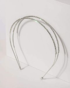 Double Diamante Thin Detail Headband sold by Collete Hayman