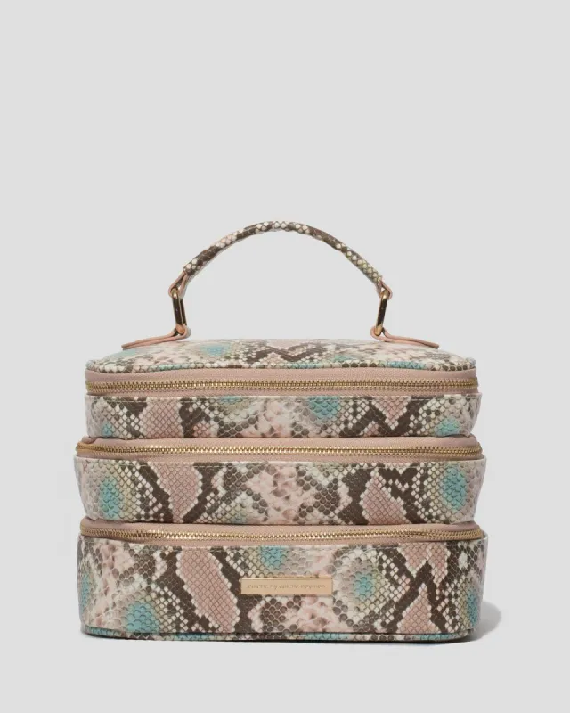 Python Print Trio Cosmetic Case sold by Collete Hayman