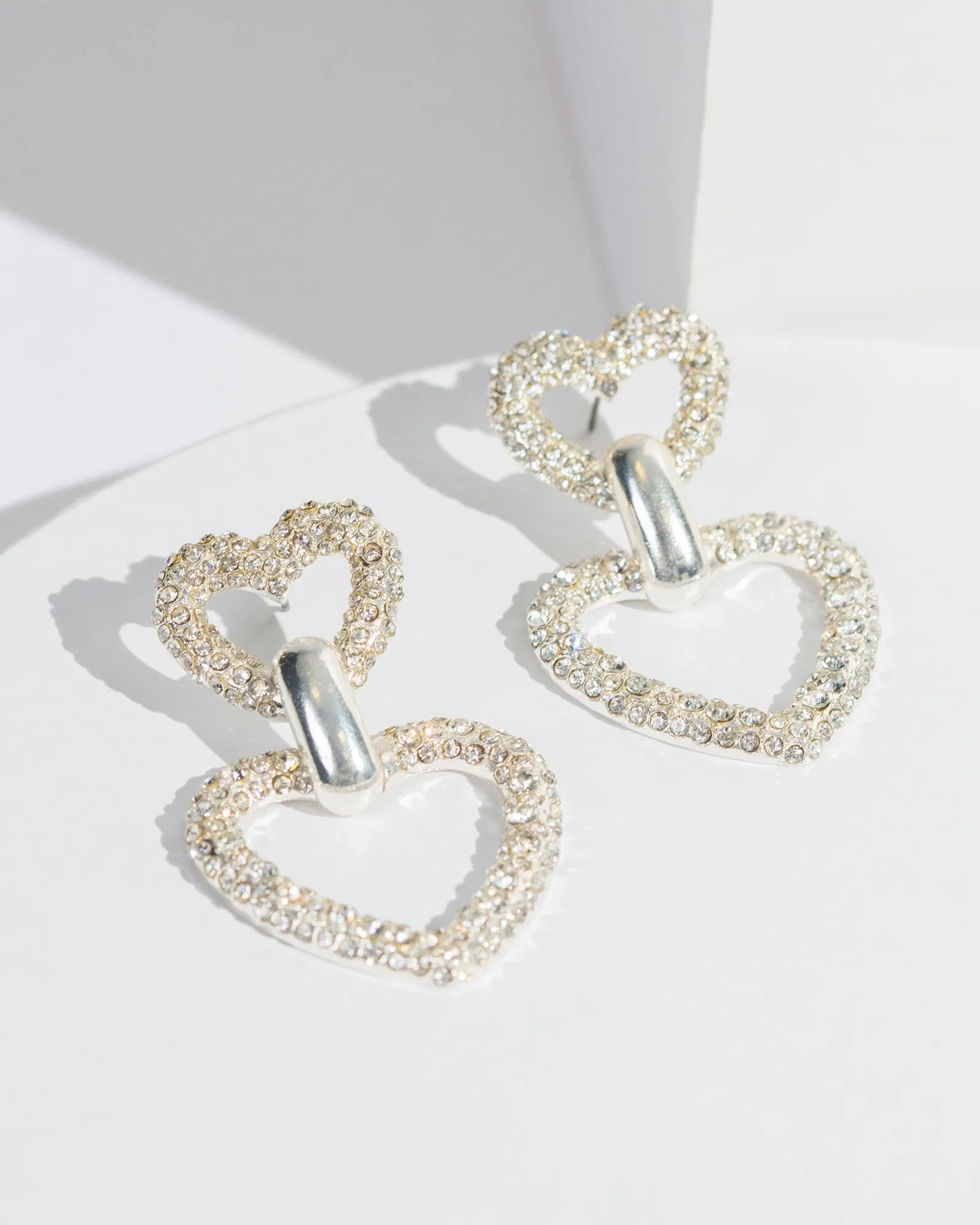 Crystal Double Heart Earring Pack sold by Collete Hayman