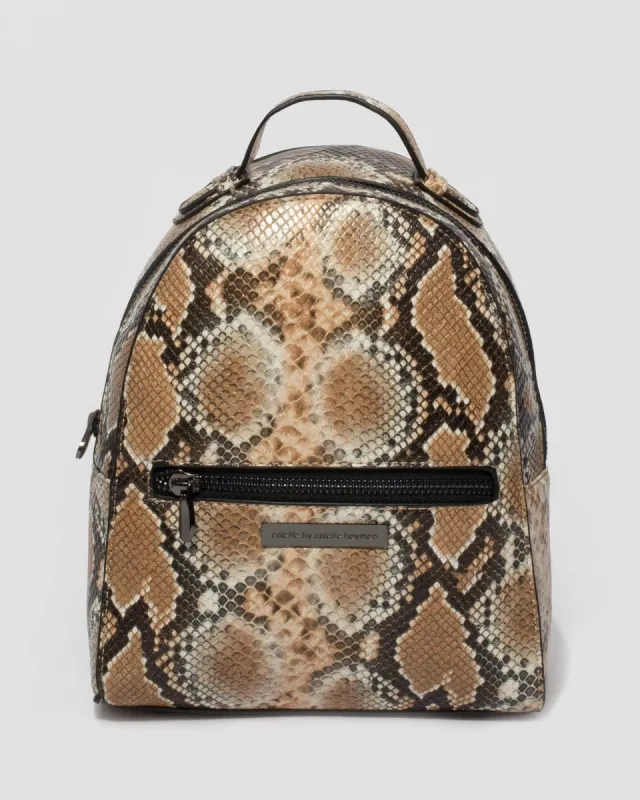 Python Bianca Mini Backpack sold by Collete Hayman