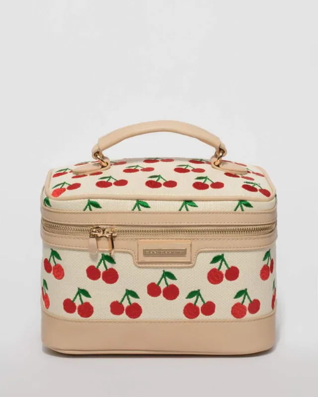 Natural Cherry Cosmetic Case sold by Collete Hayman