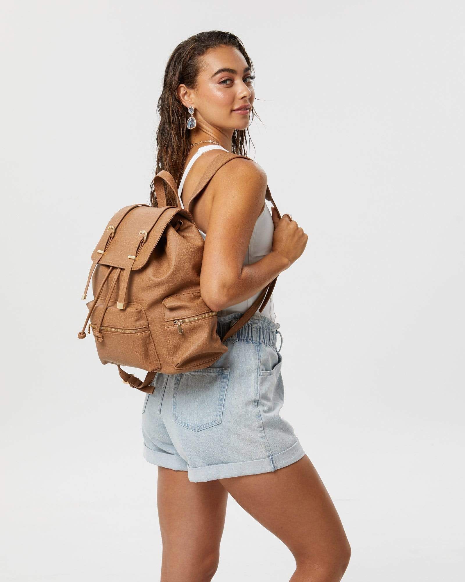 Caramel Sunny Buckle Backpack sold by Collete Hayman product image thumbnail 2