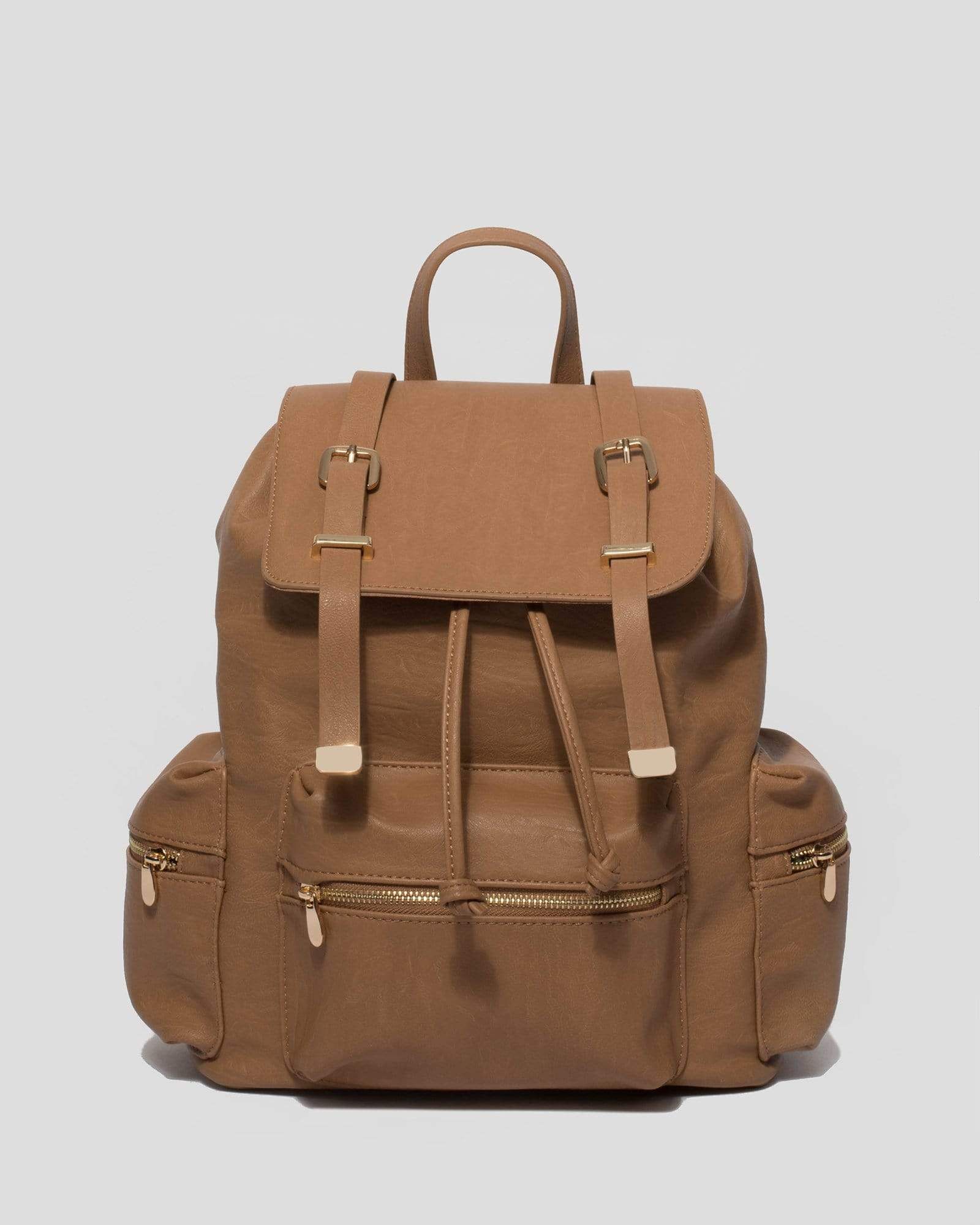 Caramel Sunny Buckle Backpack sold by Collete Hayman