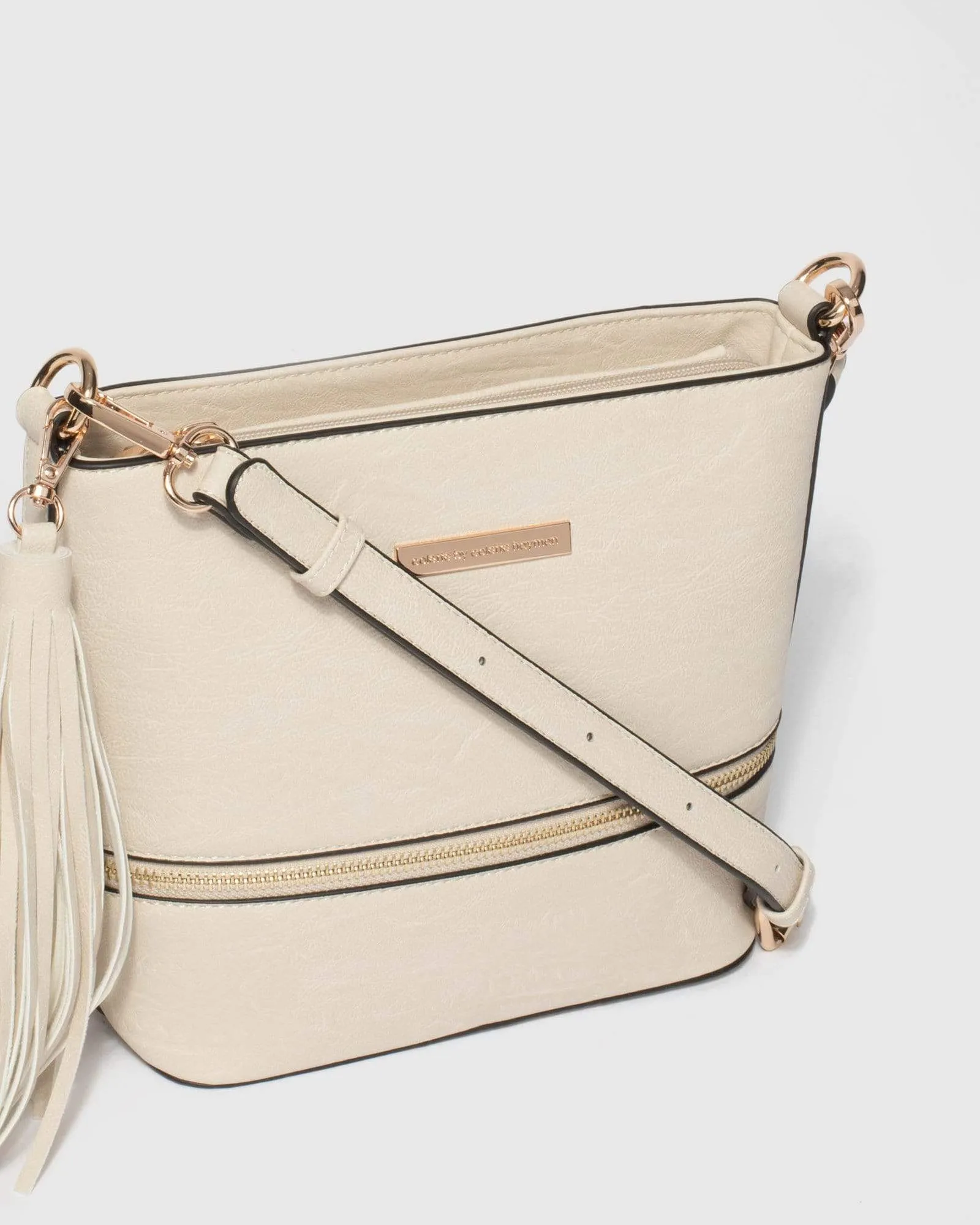 Ivory Pia Tassel Crossbody Bag sold by Collete Hayman product image thumbnail 3