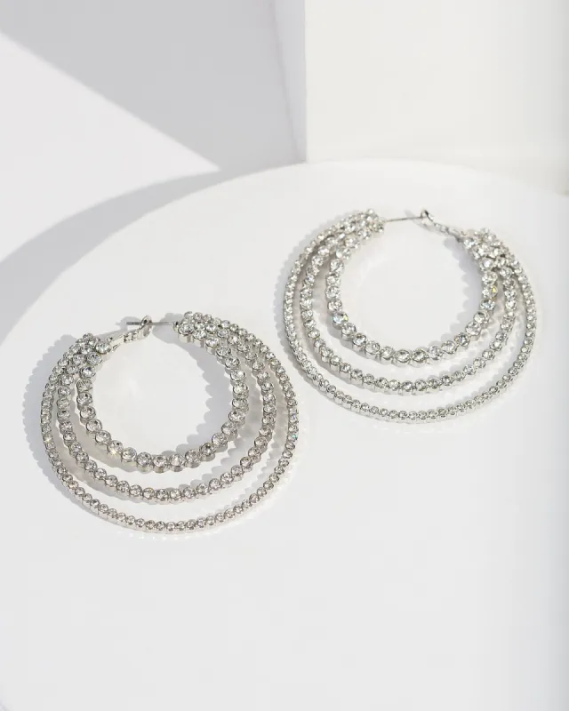 Crystal Loops Hoop Earrings sold by Collete Hayman