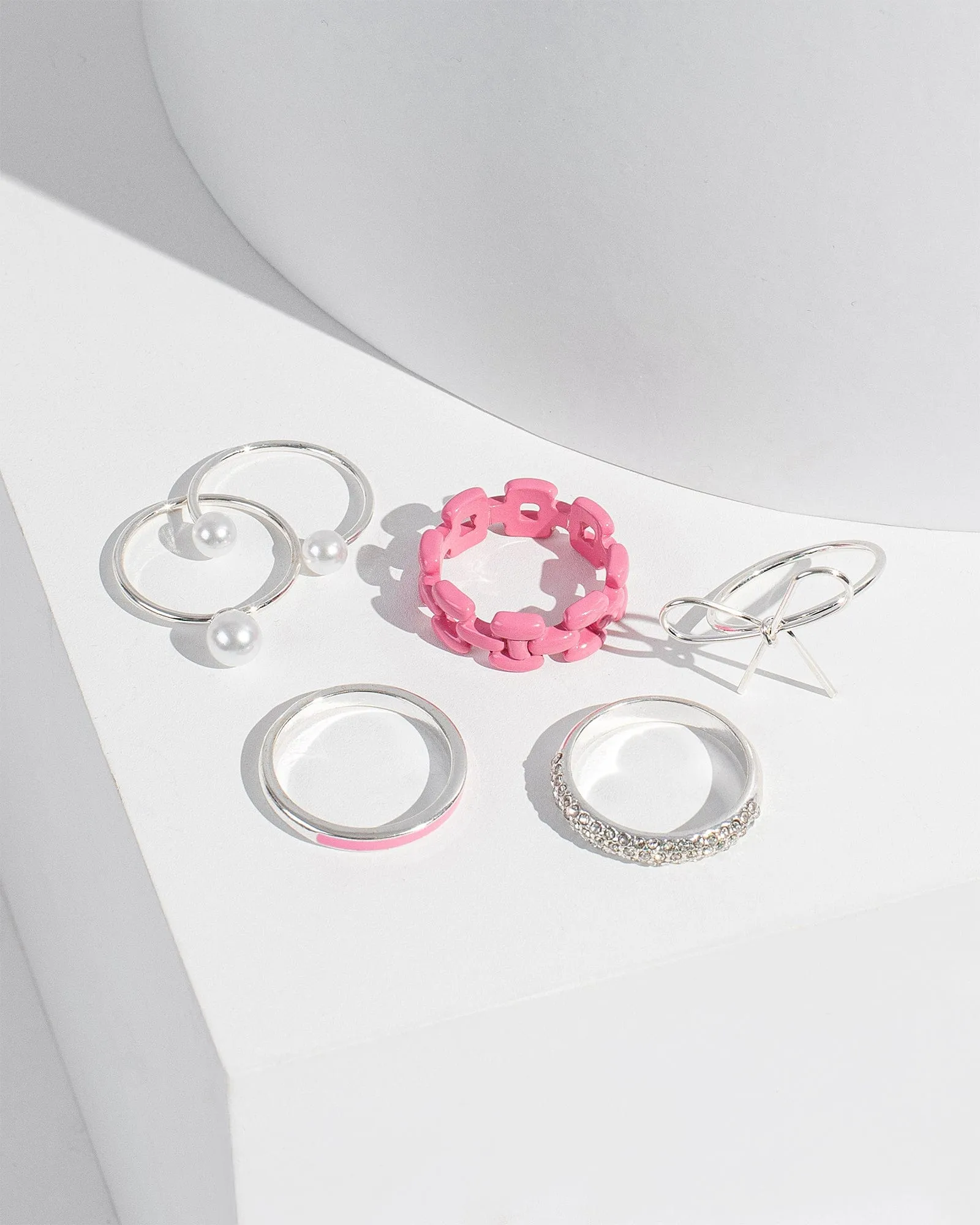 Pink Bow Pearl Ring Pack sold by Collete Hayman