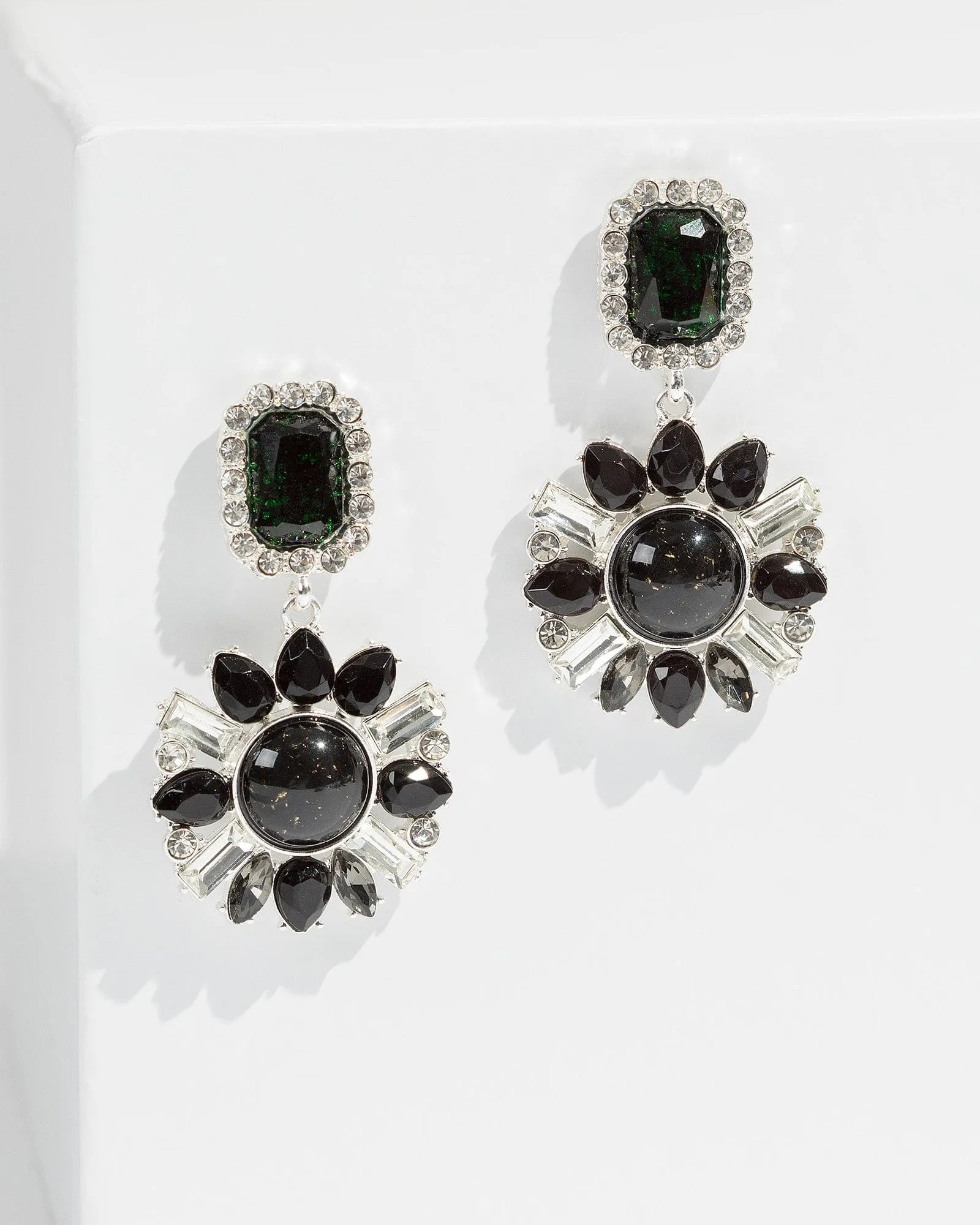 Black Tone Crystal Earrings sold by Collete Hayman