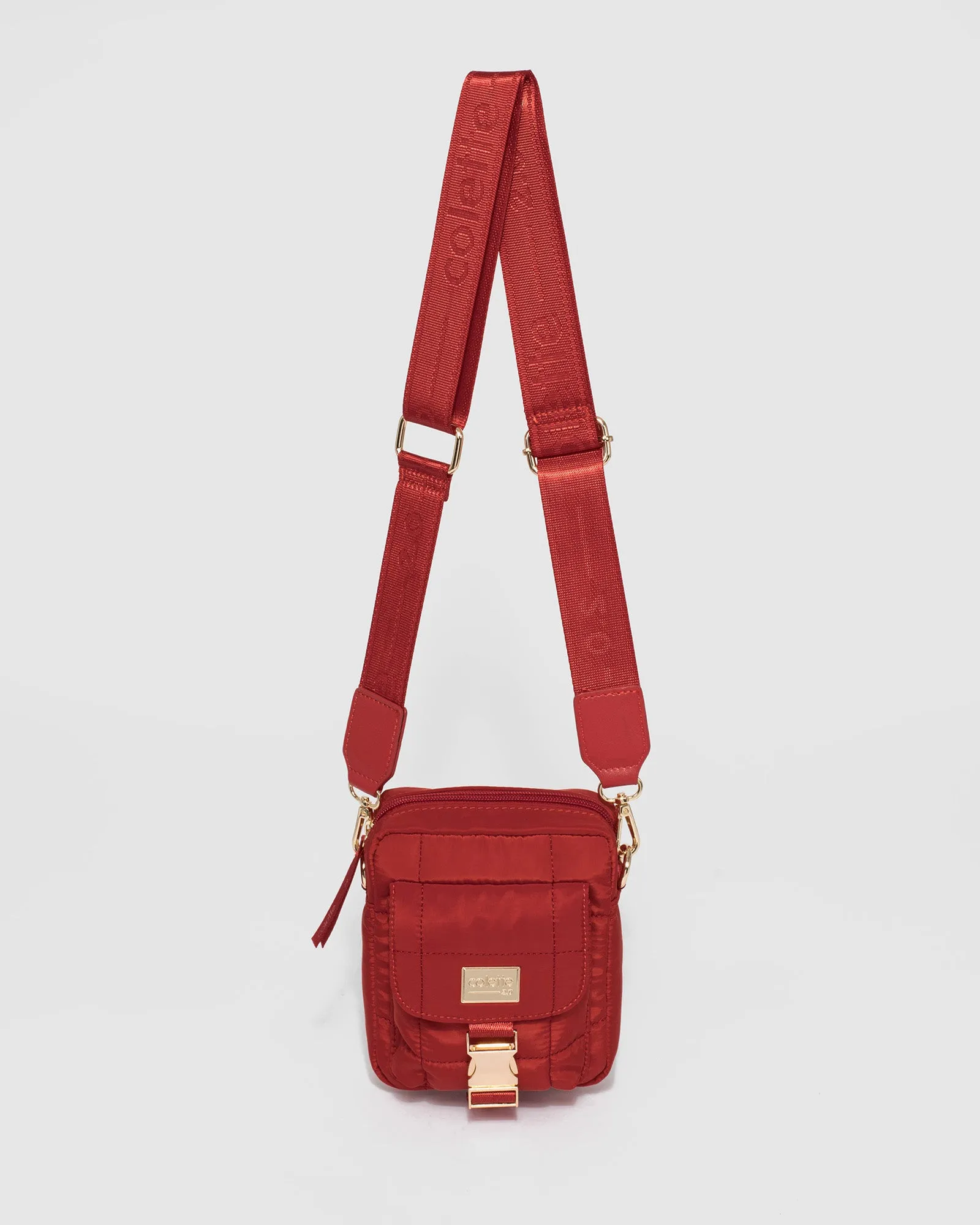 Red Emma Lock Crossbody Bag sold by Collete Hayman product image thumbnail 4