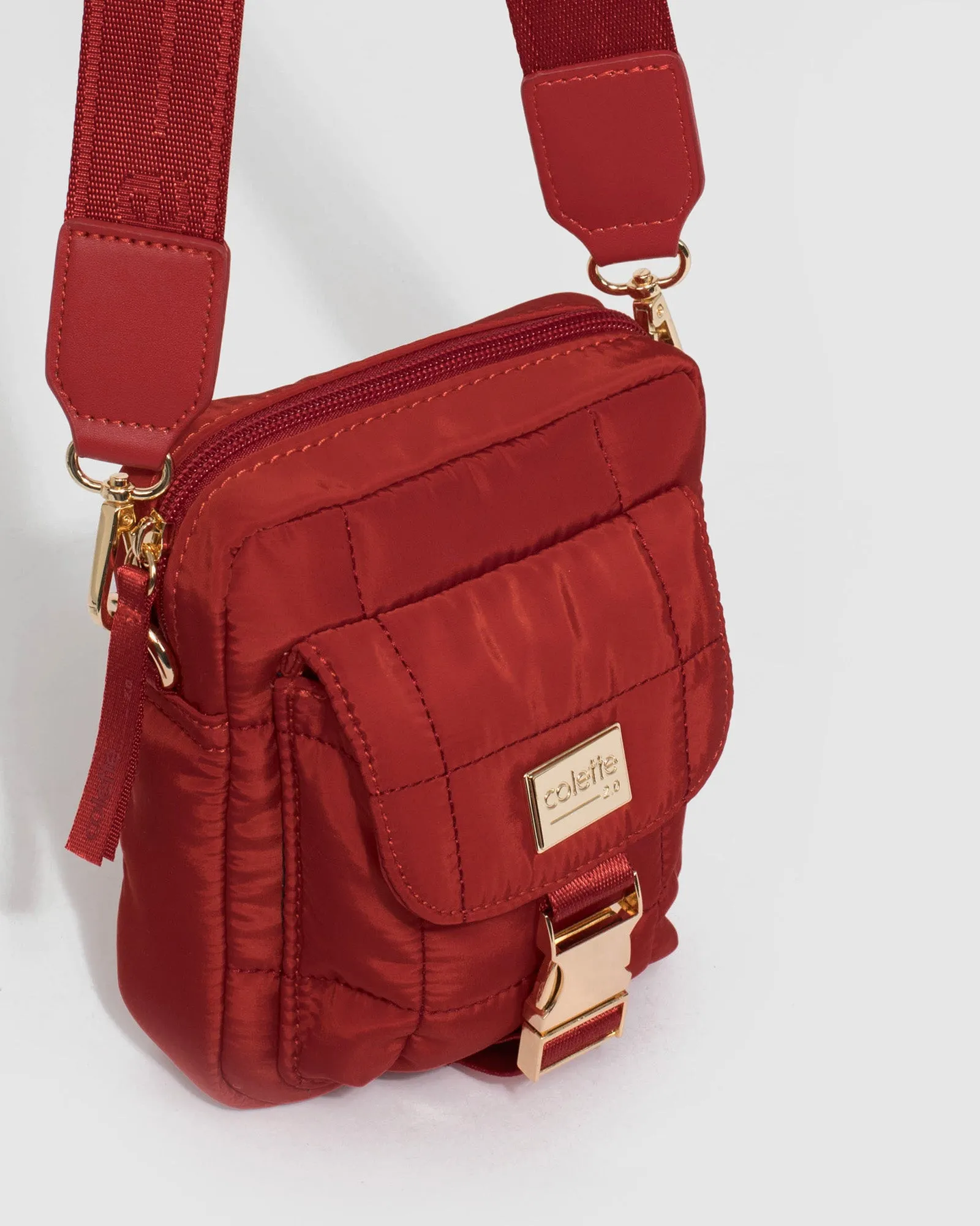 Red Emma Lock Crossbody Bag sold by Collete Hayman product image thumbnail 3