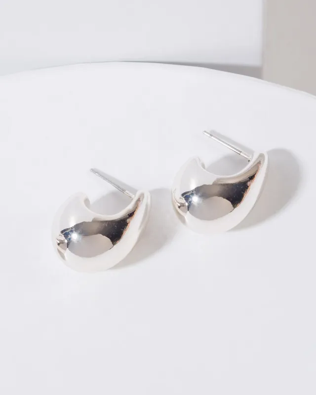 Silver Small Bubble Hoop Earrings sold by Collete Hayman