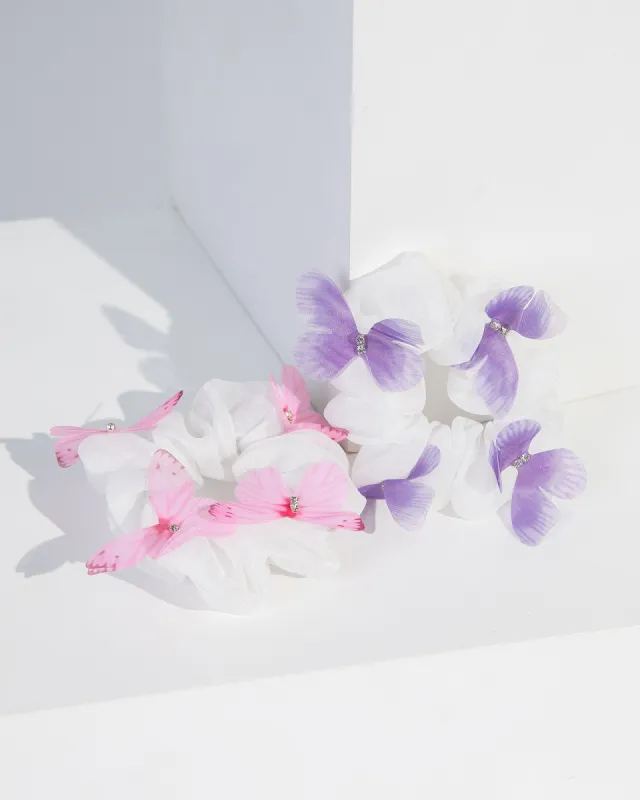 Multi Colour Butterfly Scrunchie Pack sold by Collete Hayman