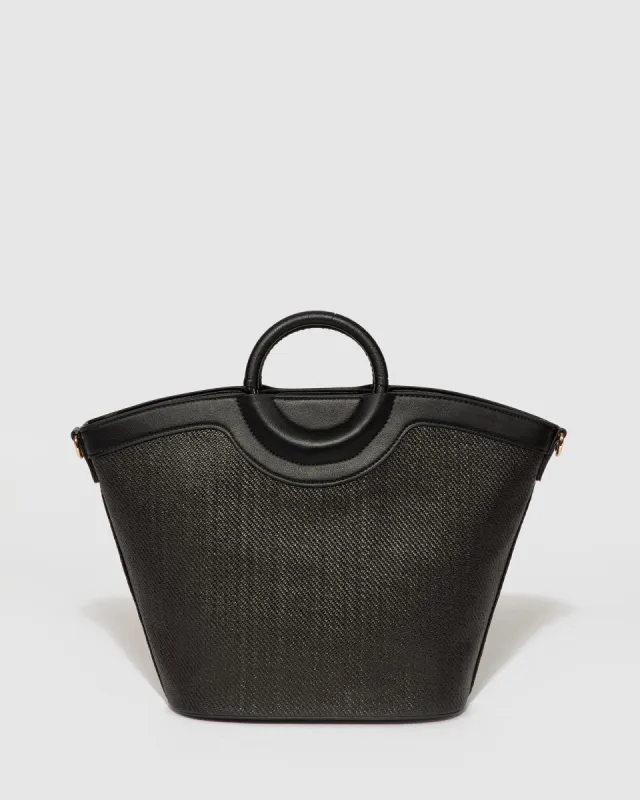 Black Alice Weave Tote Bag sold by Collete Hayman